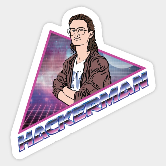 Hackerman Sticker by DemBoysTees
